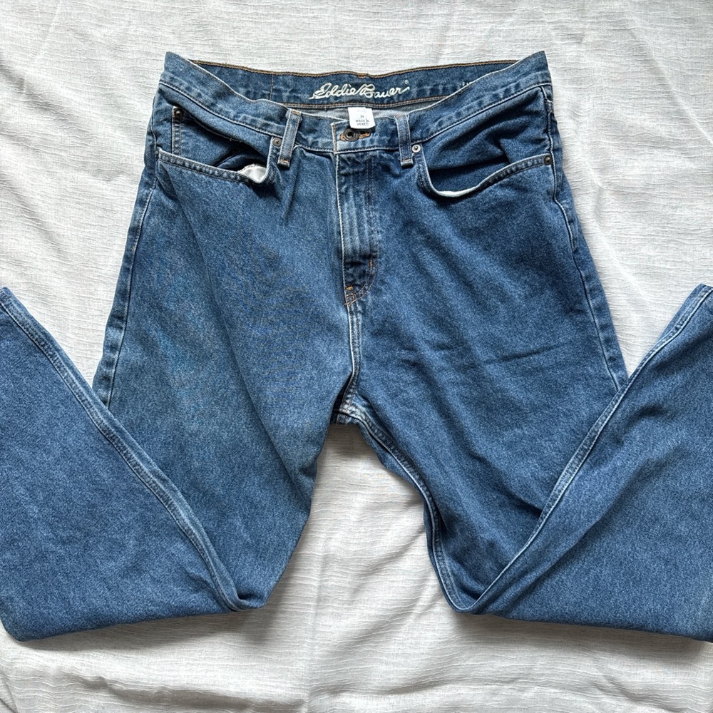 Eddie Bauer Relaxed Fit Men's Denim Jeans